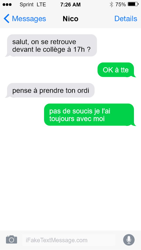 iphone-cawv - Fake Text Message