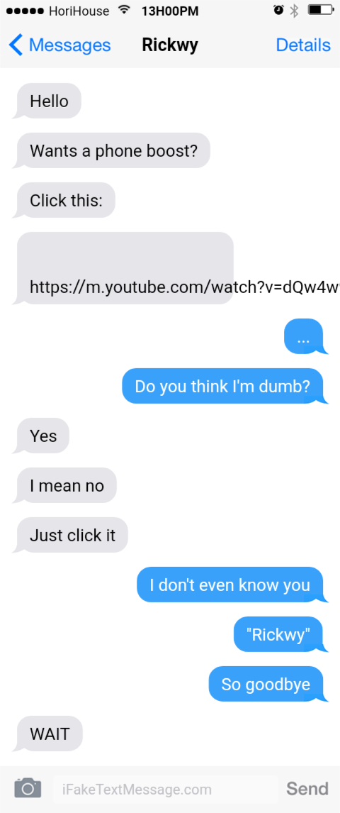 iphone-OtXJ - Fake Text Message