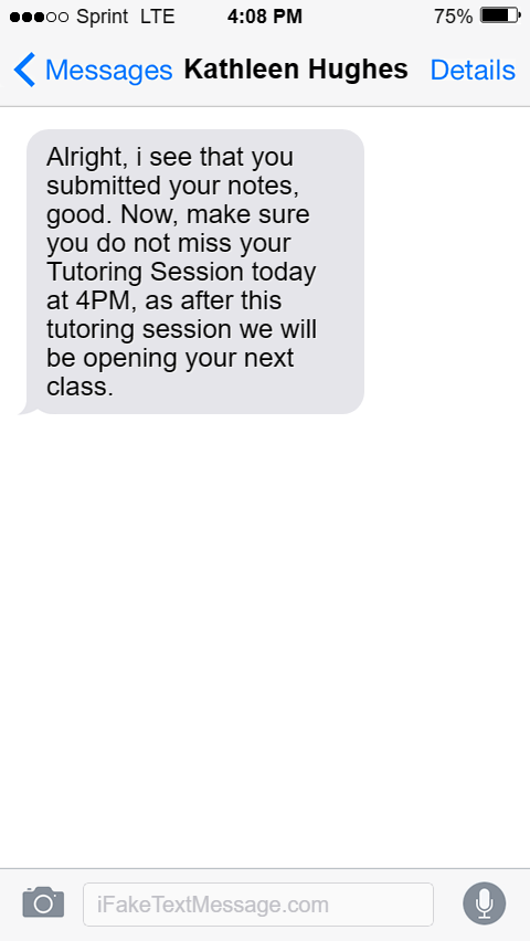 iphone-BUPM - Fake Text Message