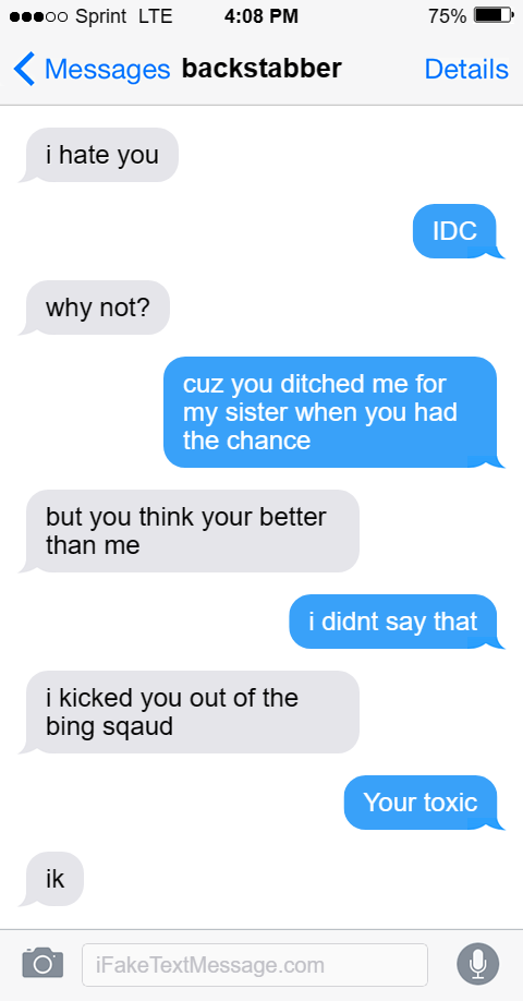 iphone-4GON - Fake Text Message