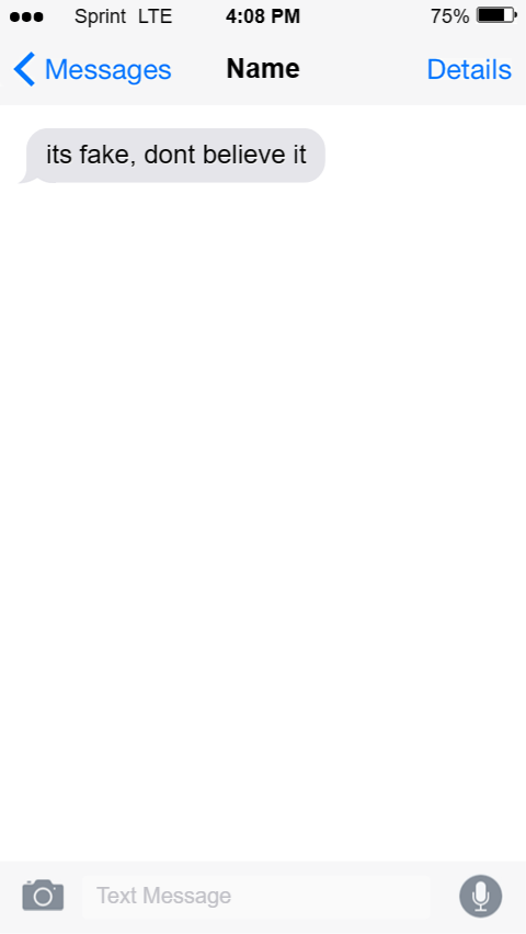 iphone-QETN - Fake Text Message