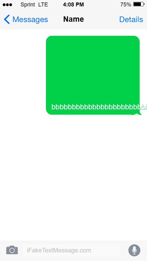iphone-j03N - Fake Text Message