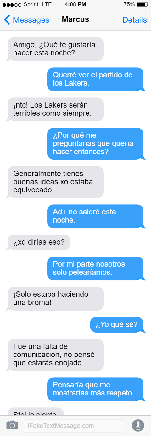 Fake Text Message | Make Fake Text Conversation
