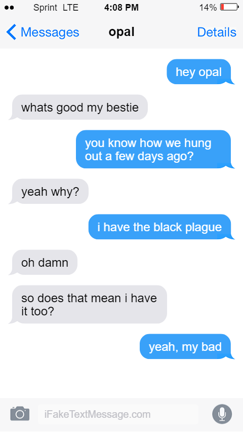 iphone-ihhO - Fake Text Message