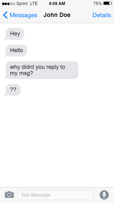 iphone-pjkO - Fake Text Message