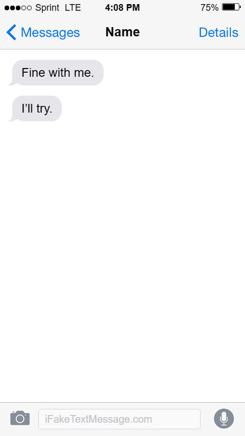 iphone-4lKO - Fake Text Message