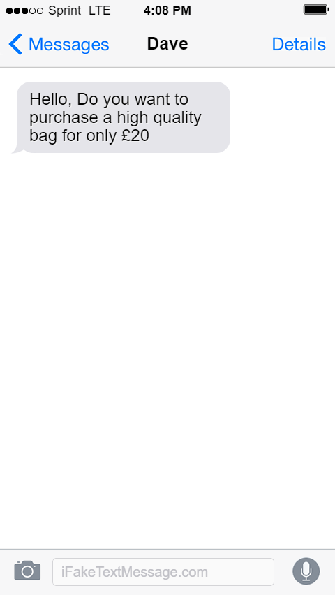 iphone-dgUO - Fake Text Message