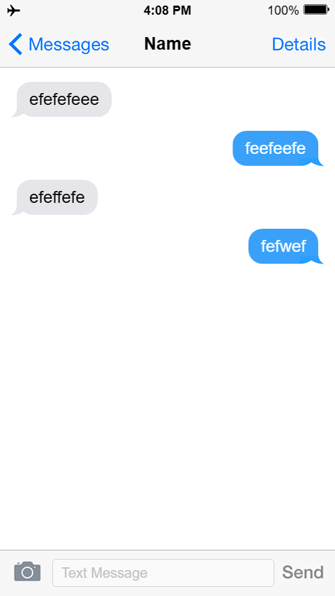 iphone-WOaP - Fake Text Message