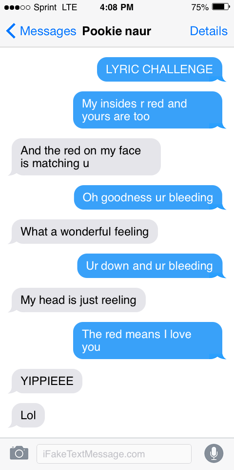 iphone-iOkU - Fake Text Message