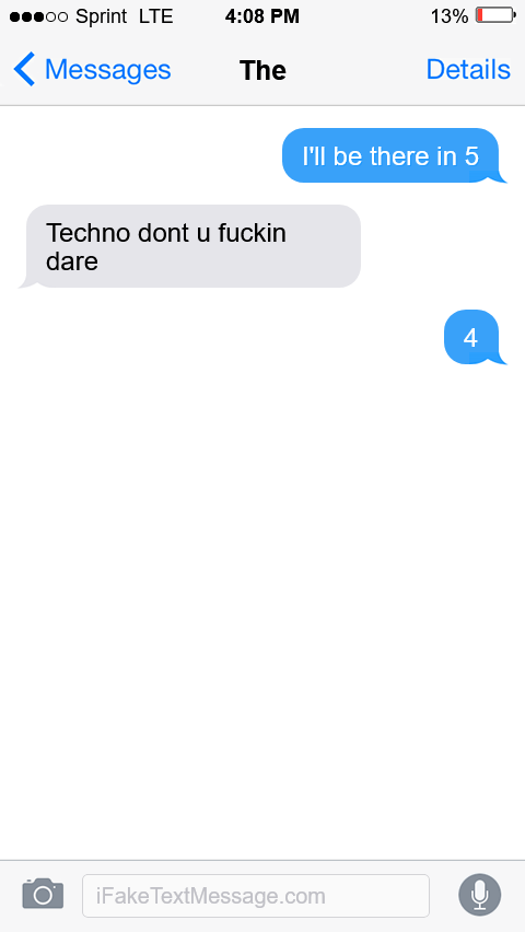 iphone-5pqV - Fake Text Message